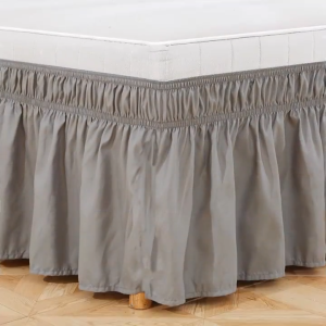 Removable Elastic Bed Ruffles: A Soft & Fade Resistant Wrap Around Bed Skirt