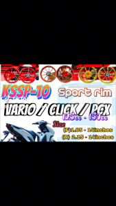 VÀNH MÂM ĐÚC MẪU 10  CÂY CNC KINGSPEED XE TAY GA VARIO CLICK 125 PCX150 14 inches