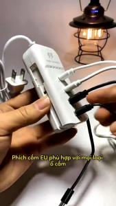 Củ Sạc Nhanh 66W Đa Năng 5 Trong 1 Ngắt Tự Động Bảo Vệ Thiết Bị Sạc 5 Thiết Sử Dụng Cho Các Dòng Điện Thoại