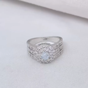 Cincin Silver Wanita Aksesoris Fashion Awet Tahan Lama Anti Karat Cocok Untuk Harian G9-7A