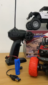 Paket Lengkap Baterai - Nyala Lampu 2WD RC Mobil Anak