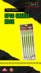 Selang Pompa Oli Veloz 6 Pcs untuk Hand Grease Gun - Kualitas Tinggi