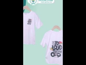 Áo thun "Tự tin là đẹp - Yêu thương là hạnh phúc" - Trúc Quỳnh Co – AUDbé 12kg đến 33kg