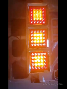 1 Pair(2 Pcs) - R/E 3 SLOTTED TAIL LIGHT  ASSEMBLY 24V (60cm x 22cm)