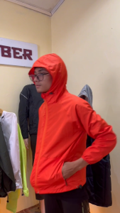 Saiber Jaket Olahraga Parasut Lipat Polos Anti UV