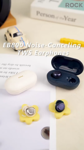 Rock TWS True Wireless Bluetooth Earphones Earphone Music Call Noise Cancellation (蜡笔小新款 Crayon Shin Chan Purple Green)