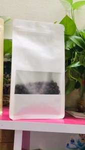 {1kg/size}- Túi zipper giấy 8 cạnh cửa sổ tràn đựng thực phẩm bánh mứt đậu hạt...