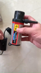 Máy bơm chìm mini 12V-60W dùng cho máy cắt rãnh tường lọc nước bể cá...