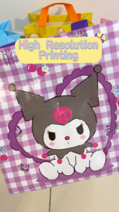 😍 Cute Kuromi Gift Bag 😍 Kid Student Birthday Tote Goodies Non Woven Storage Bag Pompompurin My Melody Cinnamoroll
