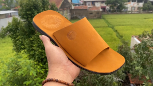 Sandal Kulit Pria Dewasa Slop Selop Full Kulit 100%