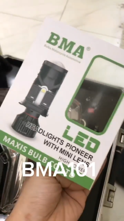 Pha Đèn led bi cầu H4 BMA R01 công suất cao cho ô tô, xe máy Cắt Sáng Chống Chói (GIÁ 1 BÓNG)