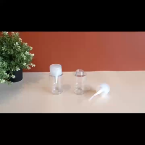 120ML Transparent Makeup Remover Pump Bottle Toner Bottle for Travel