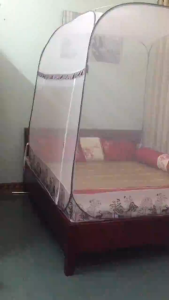 Màn chụp tự bung người lớn đỉnh vuông - mùng chụp tự bung gấp gọn Kiều phi cao cấp bảo hành 18 tháng