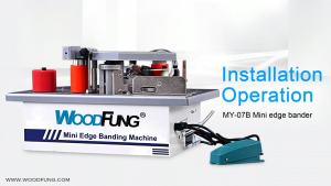 MY07B Mini Woodworking Edge Banding Machine PVC/ABS/Melamine Used With Sliding Table Saw Curve/Straight Edge Bander