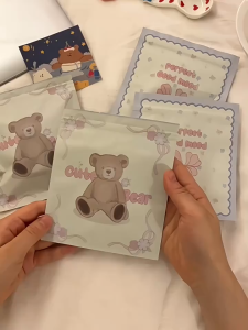 SK-C1151 Plastik Ziplock Cute Bear Tempat Penyimpanan Aksesoris Serbaguna / Plastik Souvenir Klip