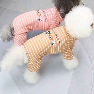 jumsuit ( áo liền quần ) Dadagou sọc ngang vải dày cho chó mèo - T3 PETS SHOP