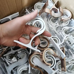 Curtain Rod Brackets Aluminum Alloy Home Ceiling Curtain Rod Installation Hook Room Thickening Drapery Hanging Rack