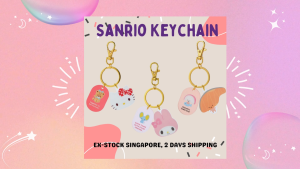 Authentic Sanrio Character Face Keychains | Hello Kitty & Cinnamoroll | Japanese Souvenir Gifts | Ex-Stock SG