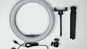 10inch/26cm Protable Selfie Ring Light With Clamp For Youtube Live Streaming Studio Video Led Dimmable Photography Lighting Use for Outdoor photo light Filling light