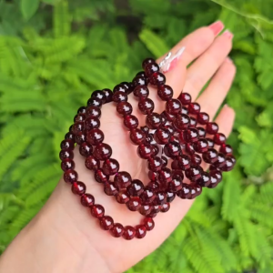 Vòng hạt Ganet Ngọkc Hồng Lựu đỏ rịu cho mệnh Hỏa và Thổ - Phong Thủy TUDO