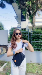 Tas Selempang Pria Wanita Tapaxco Okana Slingbag Korea Casual Local Kanvas Free 2 Pin