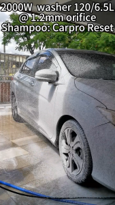 Transparent Foam Cannon Blaster (1L) Heavy Duty Unibody Pure Brass Foam Lance High Pressure Water Jet Snow Wash PA