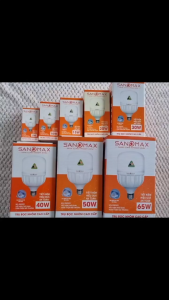 Bóng đèn LED bulb trụ bọc nhôm Sanomax sáng bền bảo hành chính hãng hàng Việt Nam đủ công suất 5W 10W 15W 20W 30W 40W 50W 65W