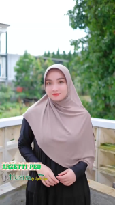 Hijab Husna Sugih Jaya Pet Arzetti Langsung Pakai Bahan Jersey Exclusive Dewasa
