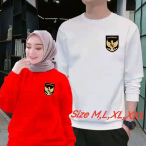 Promo Sweater Pria Wanita Garuda Pancasila New Kaos Hut RI 17 Agustus Baju Dirgahayu Indonesia NKRI