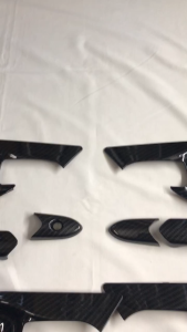 Ốp Tay Nắm+Hõm Cửa Xe Fadil 2019- 2024 Cacbon Cao Cấp và MẠ CROM