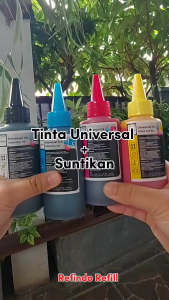 Tinta Refill Isi Ulang 100ml Printer HP Canon Epson