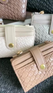 Dompet Wanita lipat motif Anyam Felian dan Sevica New arrival -  Dompet Lipat Wanita Kekinian