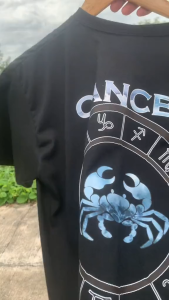 ODA Capricorn December 22 - January 19Zodiac Sign T-Shirt - Cotton with Durable Rubberized Print for Men and Women  Crewneck Round Neck Fashion Menswear Love Polyester Sleeve Stylish Lingerie Streetwear Short Sleeve Tropical Casual