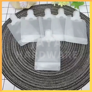 Botol / Kantong / Tempat Wadah Isi Ulang Refill Plastik Cairan Sabun Shampoo Lotion 30ml 50ml 100ml Travel / Travelling Pouch Portable Reuseable Soap Organizer Anti Tumpah Simpel dan Praktis Multifungsi Serbaguna