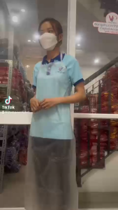 Tạp Dề Nhựa PVC Nhiều Màu Chống Thấm Nước Dầu Mỡ Cho Ngành Chế Biến Thủy Hải Sản Thực Phẩm Nhà Bếp.