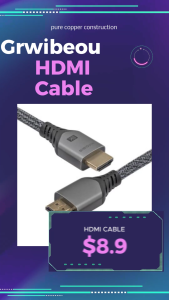 8K High Quality HDMI Cable HD Cable PC TV Projection PS5 Braided Pure Copper HDMI Cable 2 meters long