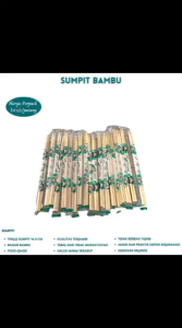 Sumpit Bambu Panda Bungkus Plastik Steril Sumpit Bakmi (Isi 20 Pasang / SMPT1)