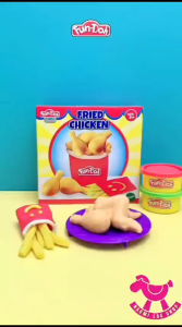 Fried Chicken Mainan Fun Doh ayam goreng KFC - Lilin Mainan FunDoh