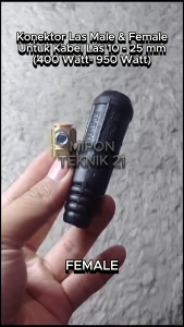 Konektor Las 10 - 25 mm Male: Aksesoris Las Berkualitas Tinggi