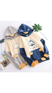 Sweater Hoodie Penguin Lucu: Gaya Korean Daily Outfit