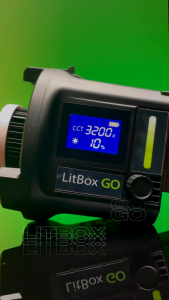 GS LitBox GO LED Video Light Continuous Lighting 60W Dual Power Supply 2.4G Wireless Remote Control for Indoor Outdoor