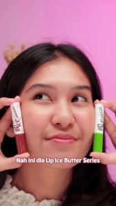 LIP ICE Butter Ice Cream Changing Color Lip Balm Matcha | Chocolate 2.2g