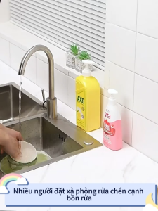 MEIDOO Giá Gắn Tường Không Cần Khoan Dùng Để Đựng gel Rửa Tay / Nước Rửa Chén Trong Nhà Bếp