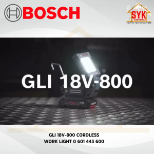 SYK Bosch GLI 18V-800 Cordless Work Light Solo Outdoor Magnetic Battery Light Lampu Kerja 0 601 443 600