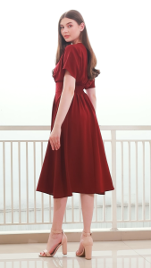 Urban Exchange Cecilia Dark Red Dress