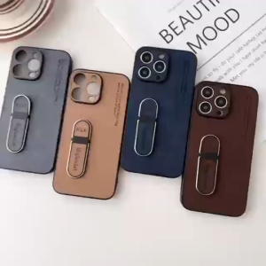 Promo Standing Case Tecno Pova 6 / Pova 6 Pro 5G Softcase Luxury Plain Leather Ring Holder