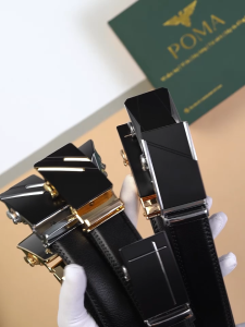 Thắt Lưng Nam Dây Khâu Khóa Tự Động Da Bò Cao Cấp Công Sở Đi Làm Đi Học RK06