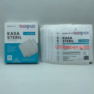 OneHealth Kasa Steril 16x16 cm isi 10 Pcs Sterile Gauze Swabs 16 x 16 KSB10 Kassa Penutup Luka