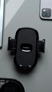 RT-CH21 ROBOT Car Holder Black Rotatable For Smartphone Backseat Car Stand Holder - Garansi 1 Tahun