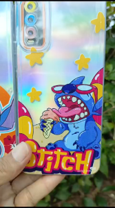 Case Hologram Fashion (STITCH) XIAOMI REDMI NOTE 13 4G POCO M6 PRO REDMI NOTE 13 5G REDMI NOTE 13 PRO 5G REDMI A1 REDMI A2 Casing Hologram Aurora Markas Kesing